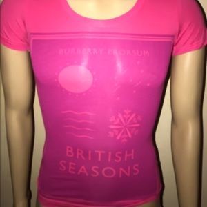 BURBERRY WOMEN’S Summer PINK T- Shirt XXS XS & S